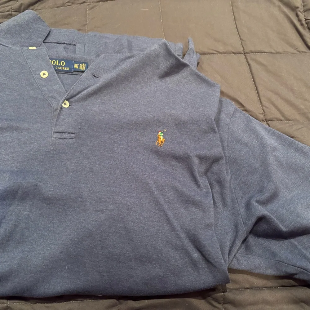 Polo by Ralph Lauren Men's Polo Shirt in Gray - Picture 3 of 4